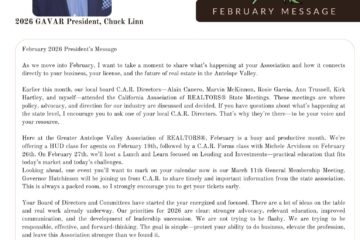 February 2026 Pres Letter