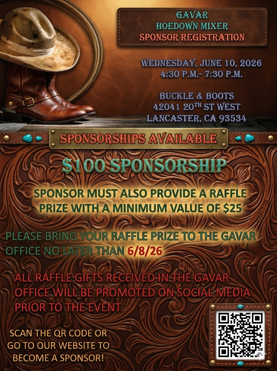 GAVAR Event Mixer Sponsor