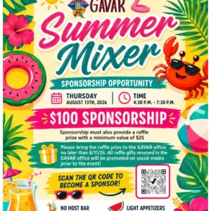 GAVAR Event Mixer Sponsor